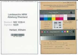 Entnazifizierung Wilhelm Herbert , geb. 21.02.1898 (Geschaeftsfuehrer)