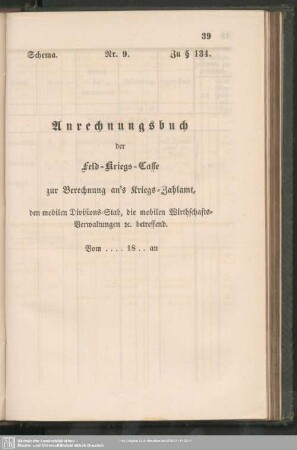 Schema Nr. 9. Zu § 134.
