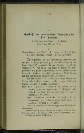 IV. Ergebnisse aus mittelalterlichen Lohnregistern der Stadt Hannover : (Vergl. Jahrg. 1867. S. 171 ff.)