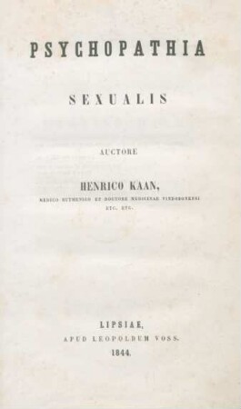 Psychopathia Sexualis