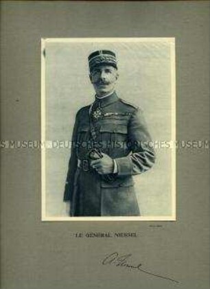 Uniformdarstellung, Porträtfoto, Henri Albert Niessel in Generalsuniform, Frankreich, 1918/1923 .