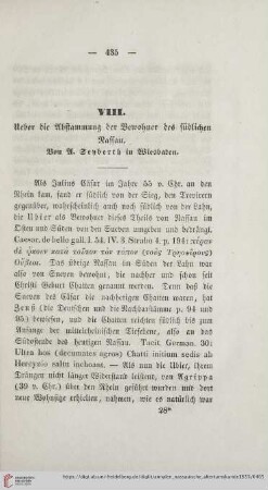 4: Ueber die Abstammung der Bewohner des südlichen Nassau