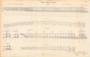 Hafen, Schulau: Ostmole, Westmole: Ansichten, Grundrisse, Schnitte 1:100
