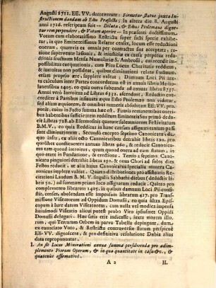 Folia Sacrae Congregationis Concilii, 1718
