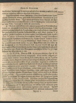 Nervus IIX. Opes & Divitiae.
