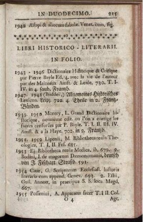 Libri Historico-Literarii.