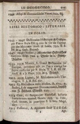 Libri Historico-Literarii.