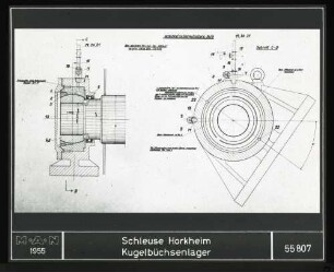Horkheim, Schleuse, Kugelbüchsenlager