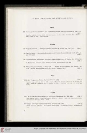 III. Alte Landkarten und Städteansichten