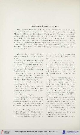 Index nominum et rerum