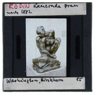 Rodin, Hockende Frau