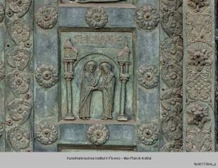 Bronzetür des Westportals : Heimsuchung