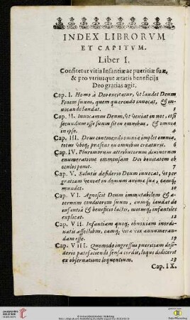 Index librorum et capitum