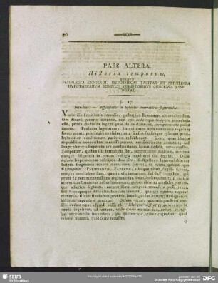 Pars Altera. Historia temporum, Quibus Privilegia Exigendi, Hypothecas Tacitas Et Privilegia Hypothecarum Singulis Creditoribus Concessa Esse Constat
