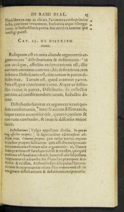 Cap. 25. De Distributione.