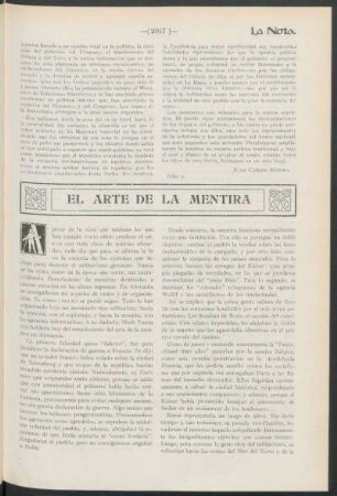 El arte de la mentira