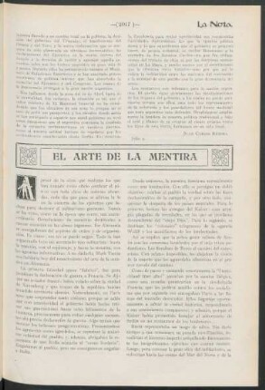 El arte de la mentira