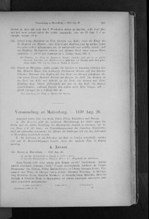 Versammlung zu Marienburg. - 1439 Aug. 26.