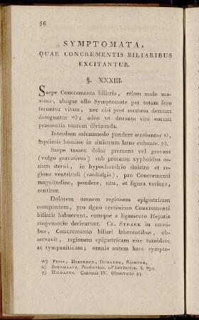 Symptomata, quae Concrementis Biliaribus Excitantur.