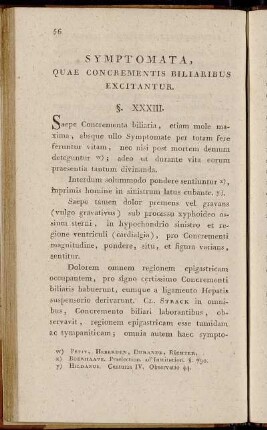 Symptomata, quae Concrementis Biliaribus Excitantur.
