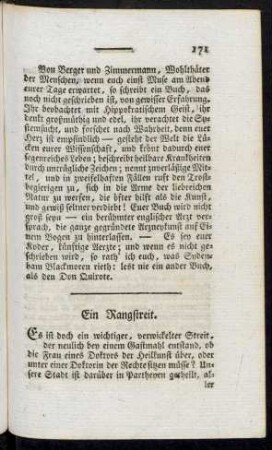 Ein Rangstreit