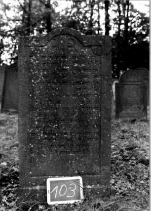 Grabstein 103 [Nir S. 89 Nr. 9.13]