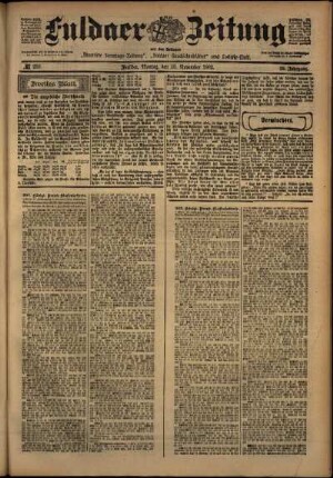 Zweite Ausgabe vom Montag, den 10. November 1902.