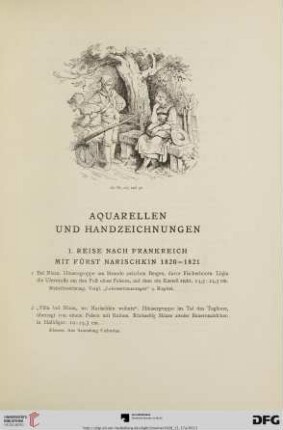 Aquarellen und Handzeichnungen (Nr. 1-85)
