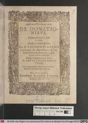 De Donationibus