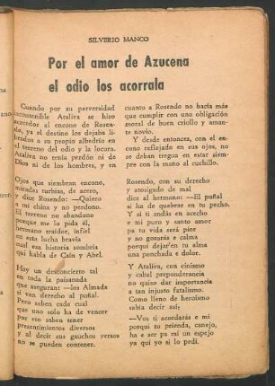 Por el amor de Azucena el odio los acorrala