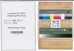 Entnazifizierung Aloys Wassenberg , geb. 31.12.1906 (Kaufmaennischer Angestellter)