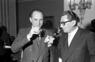 Madrid (Spanien): Empfang im Hotel Ritz; Amzer, Teodorescu
