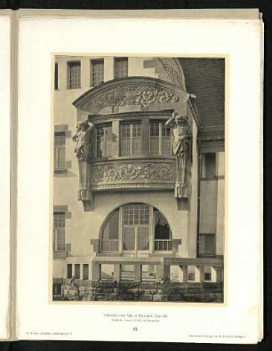 Teilansicht einer Villa in Darmstadt (Tafel 48).