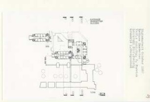 Rathaus Emsdetten (Diplomarbeit bei Peter Poelzig): Grundriss 1. Obergeschoss 1:200
