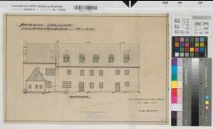Obereimer (Arnsberg) Forstamt Bestandszeichnung Nordansicht 1955 1 : 100 32 x 48 Zeichnung Staatshochbauamt Arnsberg