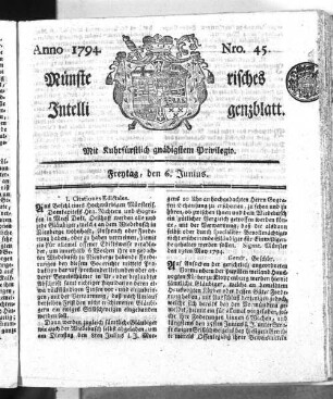 Münsterisches Intelligenzblatt