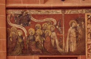 Bartholomäusfries — Teil 1: Aussendung, Mission und erste Wundertaten — Bild 1: Aussendung der Apostel