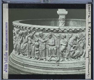 Lucca, S. Frediano, Taufbecken : Taufbecken
