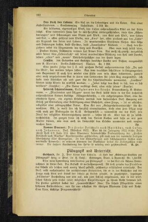 Pädagogik und Unterricht