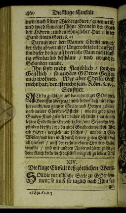 XIV. Die kluge Einfalt deß göttlichen Worts.