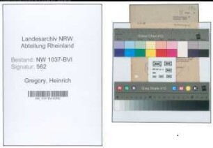Entnazifizierung Heinrich Gregory , geb. 30.04.1898 (Lehrer)