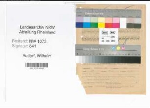 Entnazifizierung Wilhelm Rudorf , geb. 30.11.1908 (Oberlandesgerichtsrat)