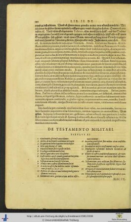 Titulus XI. De Testamento militari.