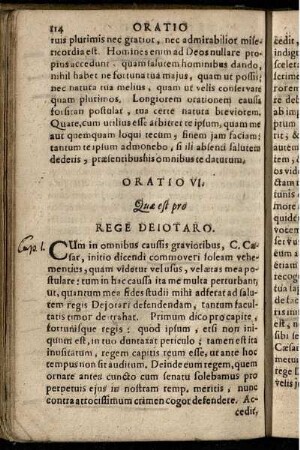 Oratio VI. Quae est pro Rege Deiotaro