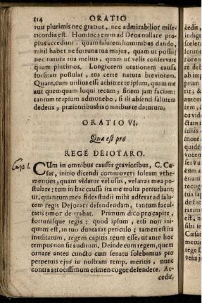 Oratio VI. Quae est pro Rege Deiotaro
