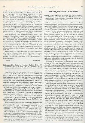 284-285 [Rezension] Bouman, Johan, Augustinus