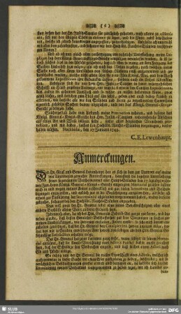 Anmerckungen