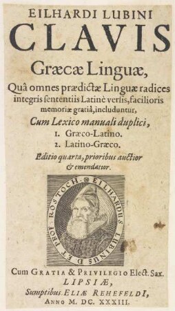 Bildnis des Eilhardus Lubinus