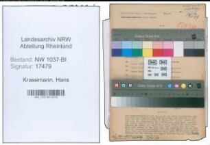 Entnazifizierung Hans Krasemann , geb. 12.05.1900 (Lehrer)