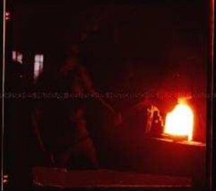 Glasbläsertradition in Lauscha, Thüringen: Glasofen